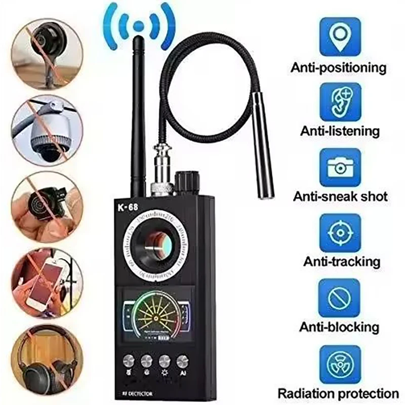 Heavy Equipment Gps Tracker - كاشف كاميرات التجسس الاحترافي K68، ماسح
