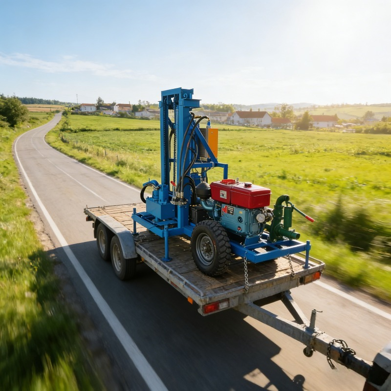 Heavy Equipment Drilling Rig - جهاز حفر آبار مياه صغير وقوي
