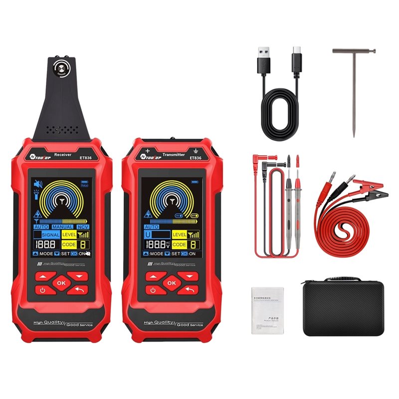 Underground Cable Detector - جهاز AA51 TOOLTOP ET836 لتحديد مواقع
