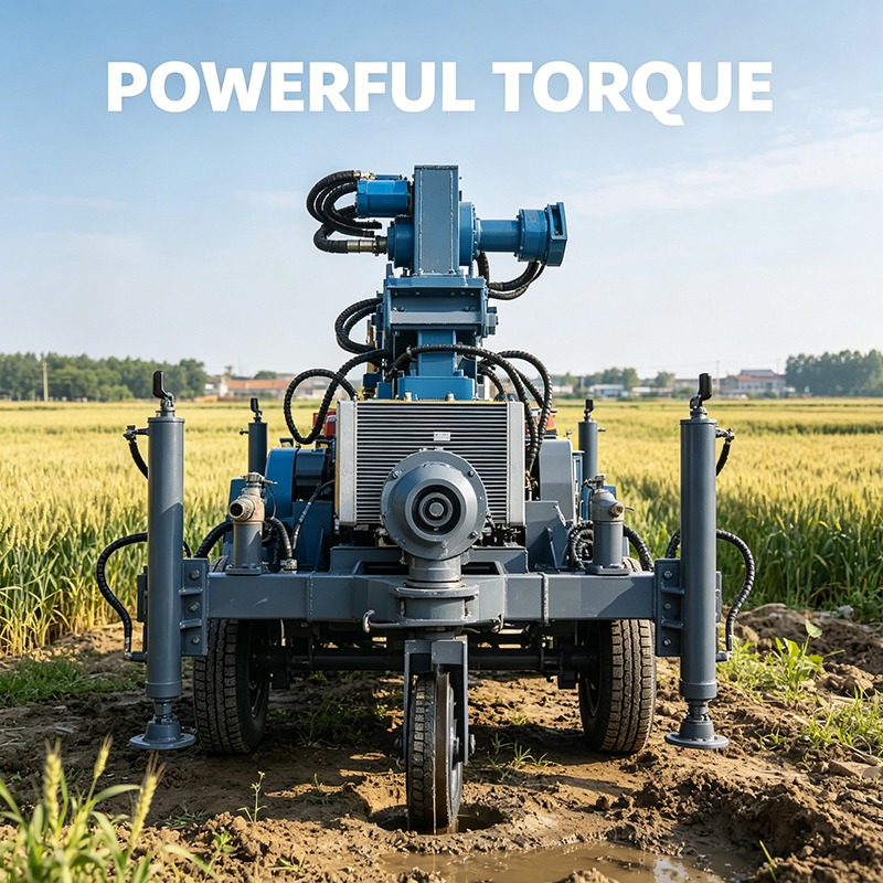 Heavy Equipment Drilling Rig - جهاز حفر آبار المياه الزاحف للخدمة