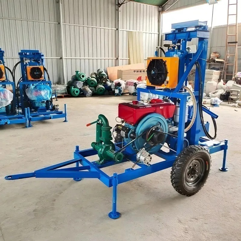 جهاز حفر آبار مياه صغير وقوي م - مراجعة Heavy Equipment Drilling Rig وسعره