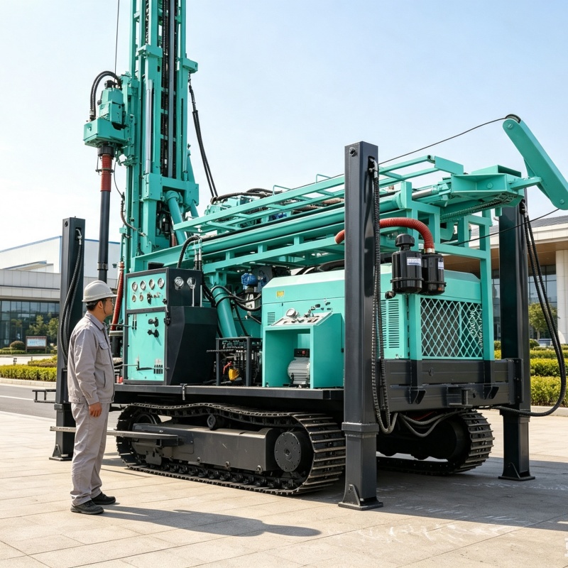جهاز حفر آبار مياه مخصص، آلة ح - مراجعة Heavy Equipment Drilling Rig وسعره