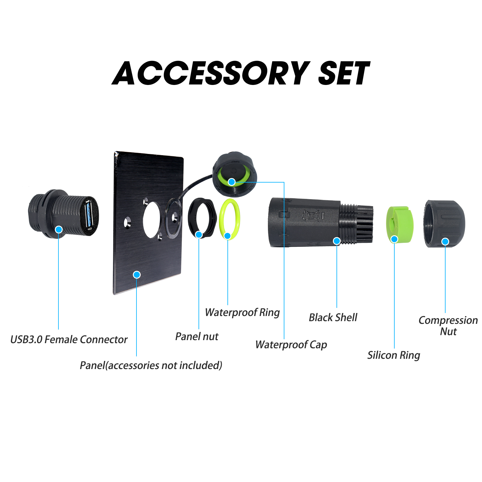 موصل USB3.0 مقاوم للماء IP68 م - مراجعة Heavy Equipment Freeport وسعره
